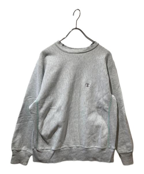Champion REVERSE WEAVE（チャンピオン リバース ウィーブ）Champion REVERSE WEAVE (チャンピオン リバース ウィーブ) クルーネックスウェット グレー サイズ:Ｌの古着・服飾アイテム