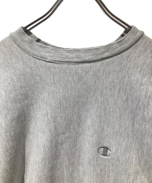 Champion REVERSE WEAVE（チャンピオン リバース ウィーブ）Champion REVERSE WEAVE (チャンピオン リバース ウィーブ) クルーネックスウェット グレー サイズ:Ｌの古着・服飾アイテム