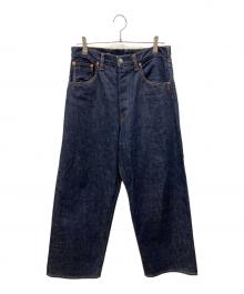 SCYEBASICS（サイベーシックス）の古着「Selvedge Denim Wide Leg Jeans Denim」｜インディゴ