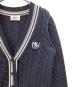 Mademoiselle NON NON (マドモアゼルノンノン) ラインVネックカーディガン ネイビー サイズ:M：6000円
