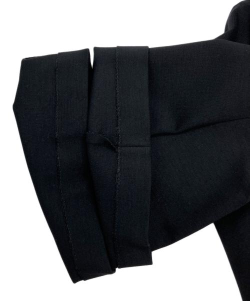 JIL SANDER（ジルサンダー）JIL SANDER (ジルサンダー) ストレッチフレアスリーブワンピース ブラック サイズ:36の古着・服飾アイテム