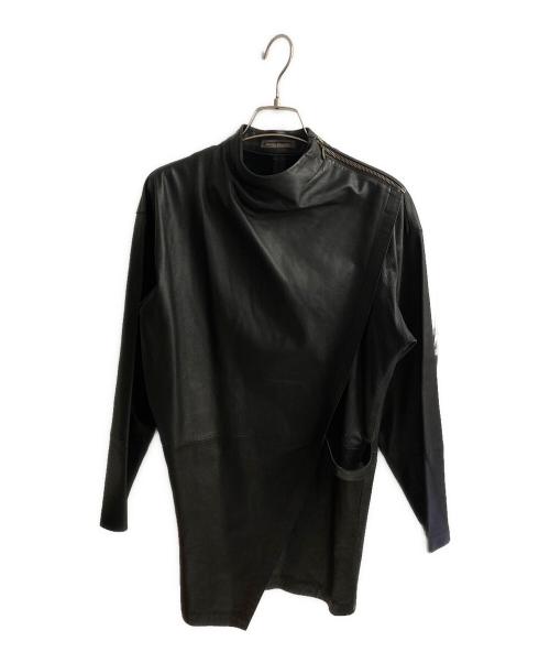 ISSEY MIYAKE（イッセイミヤケ）ISSEY MIYAKE (イッセイミヤケ) レザージャケット ブラウン サイズ:Mの古着・服飾アイテム