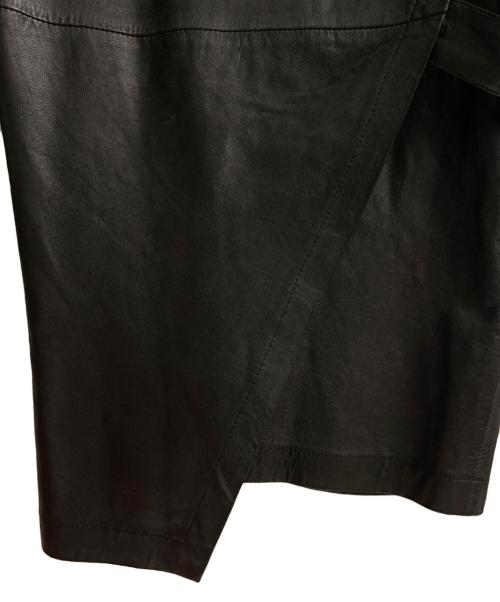 ISSEY MIYAKE（イッセイミヤケ）ISSEY MIYAKE (イッセイミヤケ) レザージャケット ブラウン サイズ:Mの古着・服飾アイテム