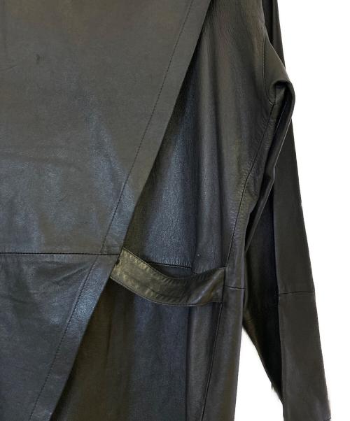 ISSEY MIYAKE（イッセイミヤケ）ISSEY MIYAKE (イッセイミヤケ) レザージャケット ブラウン サイズ:Mの古着・服飾アイテム