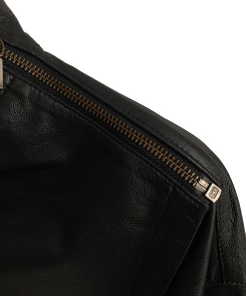 ISSEY MIYAKE（イッセイミヤケ）ISSEY MIYAKE (イッセイミヤケ) レザージャケット ブラウン サイズ:Mの古着・服飾アイテム