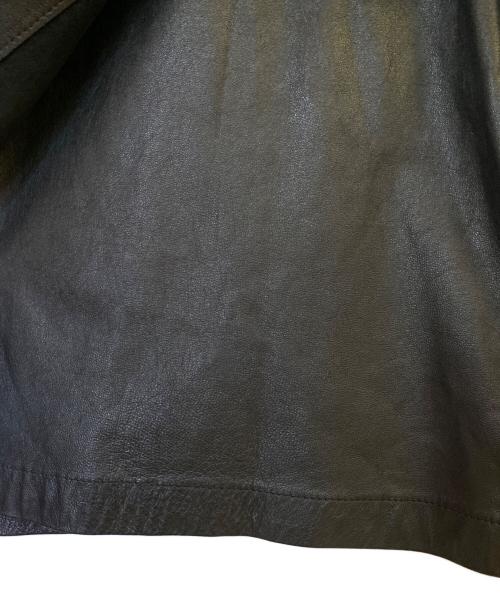ISSEY MIYAKE（イッセイミヤケ）ISSEY MIYAKE (イッセイミヤケ) レザージャケット ブラウン サイズ:Mの古着・服飾アイテム