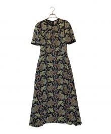 ESCADA（エスカーダ）の古着「ペイズリー柄シルクワンピース」｜ブラック