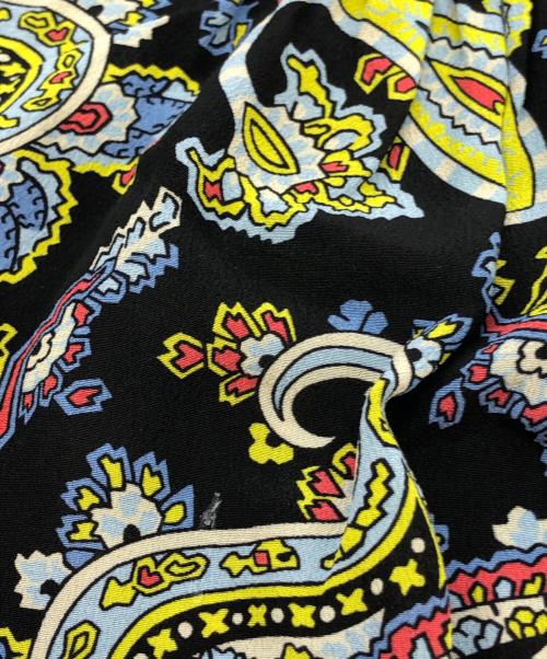ESCADA（エスカーダ）ESCADA (エスカーダ) ペイズリー柄シルクワンピース ブラック サイズ:34の古着・服飾アイテム