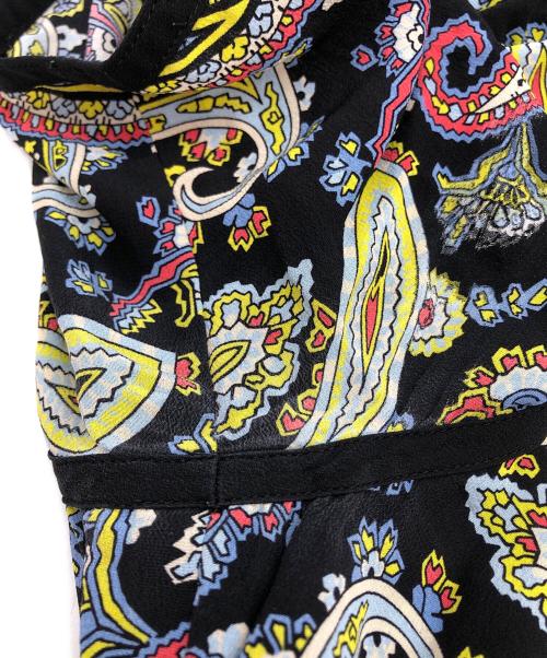 ESCADA（エスカーダ）ESCADA (エスカーダ) ペイズリー柄シルクワンピース ブラック サイズ:34の古着・服飾アイテム