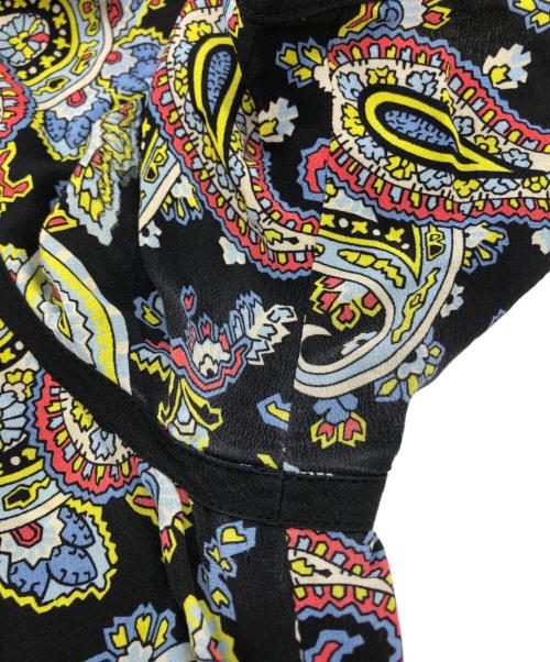 ESCADA（エスカーダ）ESCADA (エスカーダ) ペイズリー柄シルクワンピース ブラック サイズ:34の古着・服飾アイテム