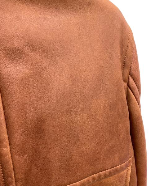 BOSS HUGO BOSS（ボス ヒューゴボス）BOSS HUGO BOSS (ボス ヒューゴボス) ムートンコート ブラウン サイズ:50の古着・服飾アイテム