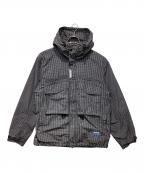 Liberaidersリベレイダース）の古着「GRID CLOTH PARKA」｜ブラック