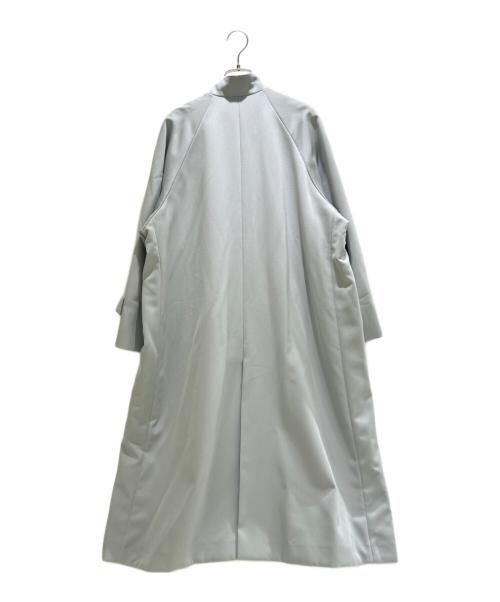 TOMORROW LAND collection（トゥモローランドコレクション）TOMORROW LAND collection (トゥモローランドコレクション) カバートクロス スタンドカラーコート/Covert Cloth Stand Collar Coat/13083108001 ライトブルー サイズ:34の古着・服飾アイテム