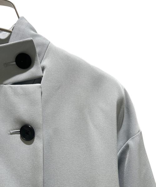 TOMORROW LAND collection（トゥモローランドコレクション）TOMORROW LAND collection (トゥモローランドコレクション) カバートクロス スタンドカラーコート/Covert Cloth Stand Collar Coat/13083108001 ライトブルー サイズ:34の古着・服飾アイテム