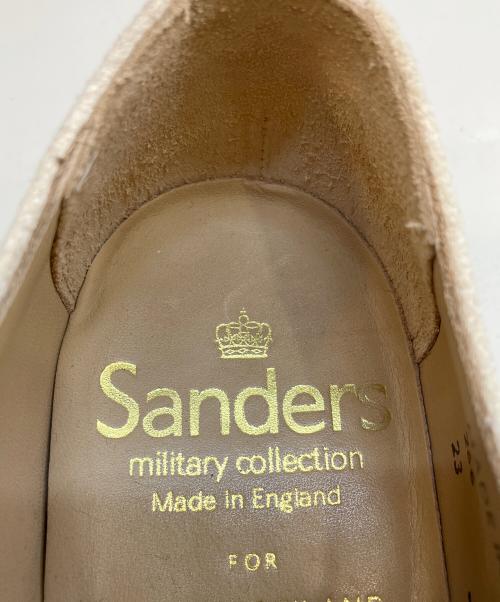 SANDERS（サンダース）SANDERS (サンダース) TOMORROW LAND (トゥモローランド) ミリタリーダービーシューズ ホワイト サイズ:7 1/2の古着・服飾アイテム