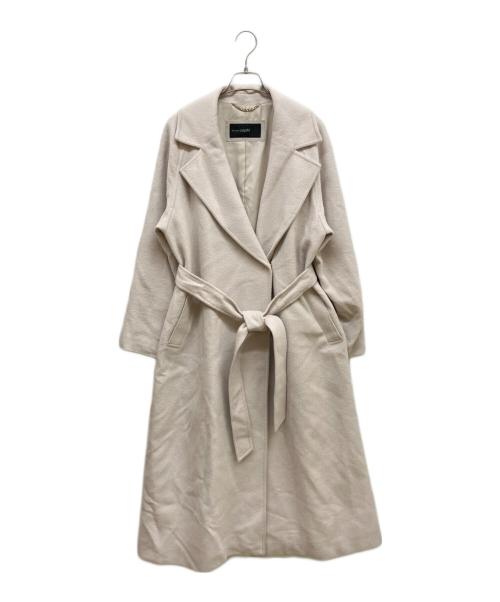 NOLLEY'S sophi（ノーリーズソフィー）NOLLEY'S sophi (ノーリーズソフィー) アンゴラロングベルテッドコート ピンク サイズ:38の古着・服飾アイテム