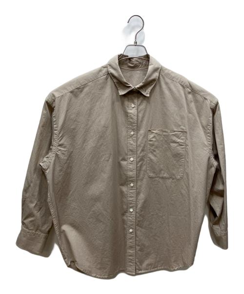 BRILL（ブリル）BRILL (ブリル) セイヒンゾメオーバーシャツ ベージュ サイズ:Fの古着・服飾アイテム