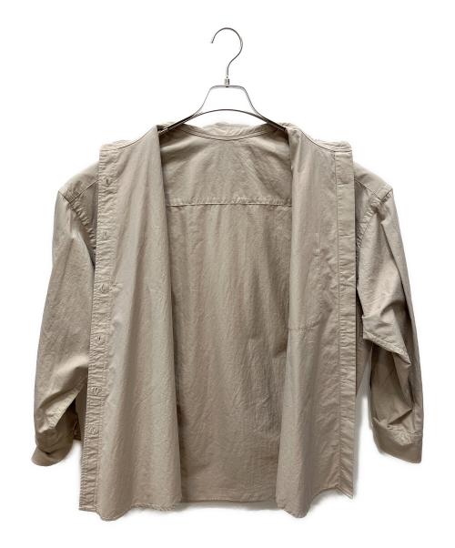 BRILL（ブリル）BRILL (ブリル) セイヒンゾメオーバーシャツ ベージュ サイズ:Fの古着・服飾アイテム