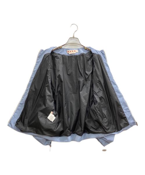 MARNI（マルニ）MARNI (マルニ) ギャザー オーバーサイズ ジャケット ライトブルー サイズ:36の古着・服飾アイテム