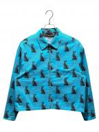PRADAプラダ）の古着「Bunny Zip-Up Shirt Blouson」｜ブルー
