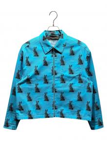 PRADA（プラダ）の古着「Bunny Zip-Up Shirt Blouson」｜ブルー