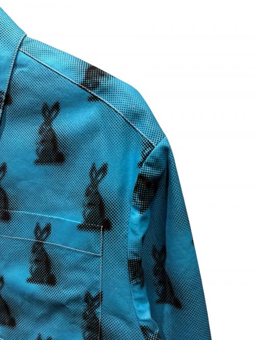 PRADA（プラダ）PRADA (プラダ) Bunny Zip-Up Shirt Blouson ブルー サイズ:40の古着・服飾アイテム