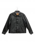 LEVI'S×BIOTOPリーバイス×ビオトープ）の古着「Type1 Trucker Jacket BLACK COATING」｜ブラック