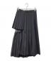 sacai (サカイ) SUITING×CHIFFON LAYERED PLEATS SKIRT ブラック サイズ:1：20000円