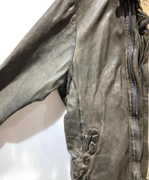 GIORGIO BRATO（ジョルジョブラッド）GIORGIO BRATO (ジョルジョブラッド) ライダースジャケット ブラウン サイズ:48の古着・服飾アイテム