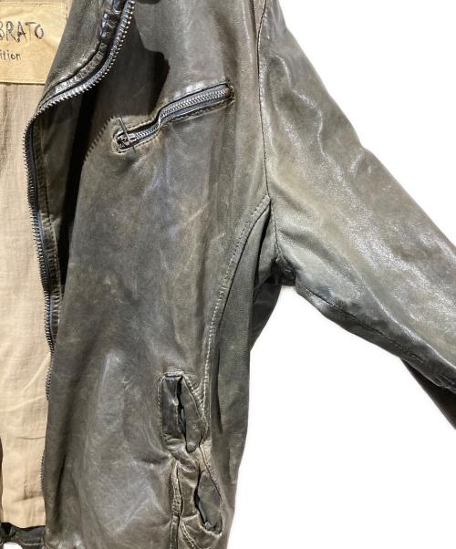 GIORGIO BRATO（ジョルジョブラッド）GIORGIO BRATO (ジョルジョブラッド) ライダースジャケット ブラウン サイズ:48の古着・服飾アイテム