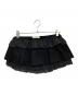 GLOWNY (グロウニー) GIRLFRIEND RUFFLE MINI SKIRT ブラック サイズ:S：8000円