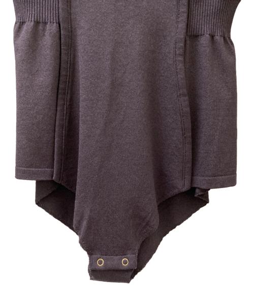FETICO（フェティコ）FETICO (フェティコ) SHEER PANEL TURTLE NECK BODYSUIT ブラウン サイズ:2の古着・服飾アイテム