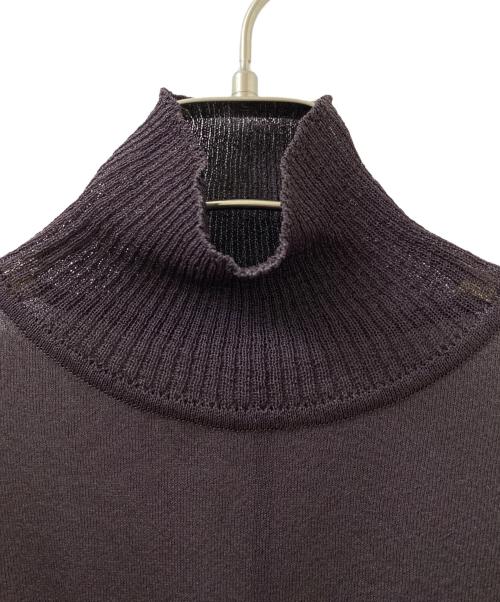 FETICO（フェティコ）FETICO (フェティコ) SHEER PANEL TURTLE NECK BODYSUIT ブラウン サイズ:2の古着・服飾アイテム