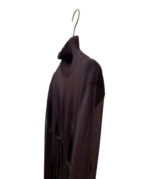 FETICO（フェティコ）FETICO (フェティコ) SHEER PANEL TURTLE NECK BODYSUIT ブラウン サイズ:2の古着・服飾アイテム