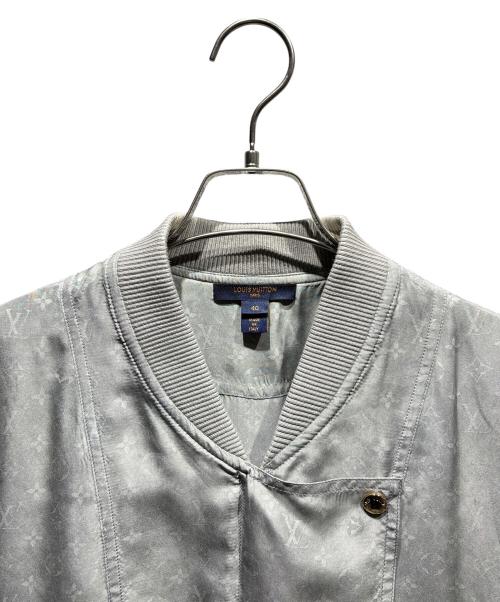 LOUIS VUITTON（ルイ ヴィトン）LOUIS VUITTON (ルイ ヴィトン) シルクドレス RＷ212Ｗ D96 FLDR35 グレー サイズ:40の古着・服飾アイテム