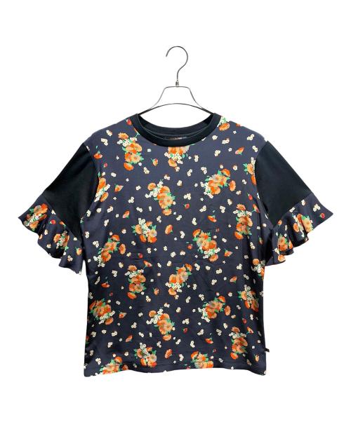 LOUIS VUITTON（ルイ ヴィトン）LOUIS VUITTON (ルイ ヴィトン) 切替カットソー ネイビー×オレンジ サイズ:XLの古着・服飾アイテム