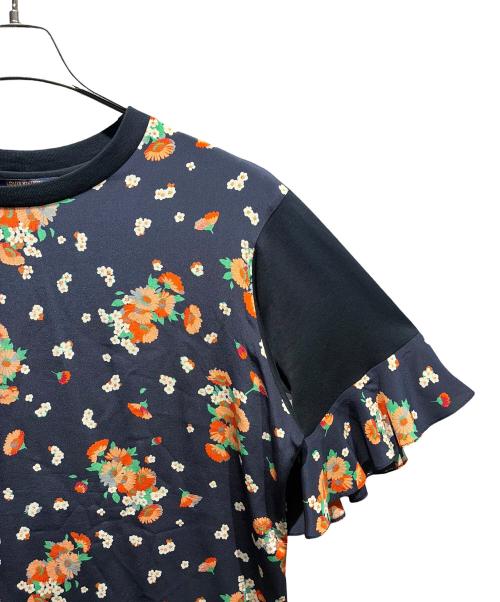 LOUIS VUITTON（ルイ ヴィトン）LOUIS VUITTON (ルイ ヴィトン) 切替カットソー ネイビー×オレンジ サイズ:XLの古着・服飾アイテム
