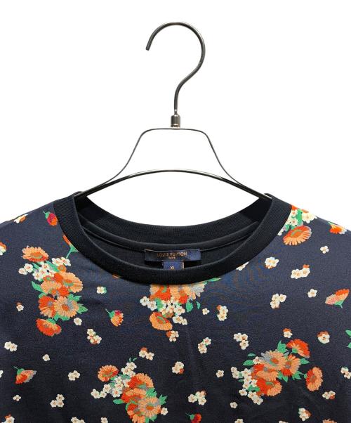LOUIS VUITTON（ルイ ヴィトン）LOUIS VUITTON (ルイ ヴィトン) 切替カットソー ネイビー×オレンジ サイズ:XLの古着・服飾アイテム