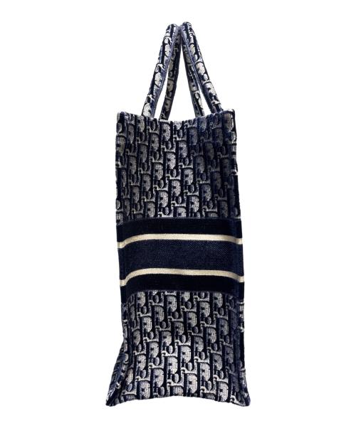 Christian Dior（クリスチャン ディオール）Christian Dior (クリスチャン ディオール) ブックトート ラージ ネイビー サイズ:ラージの古着・服飾アイテム
