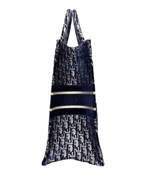Christian Dior（クリスチャン ディオール）Christian Dior (クリスチャン ディオール) ブックトート ラージ ネイビー サイズ:ラージの古着・服飾アイテム