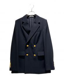 MACPHEE（マカフィー）の古着「ビンテージギャバジン ダブルブレストジャケット/Vintage Gabardine Double Breasted Jacket/12-07-10-07002」｜ブラック