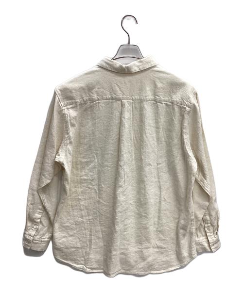 confect（コンフェクト）CONFECT (コンフェクト) コットンリネンツイルレギュラーカラーシャツ アイボリー サイズ:4の古着・服飾アイテム