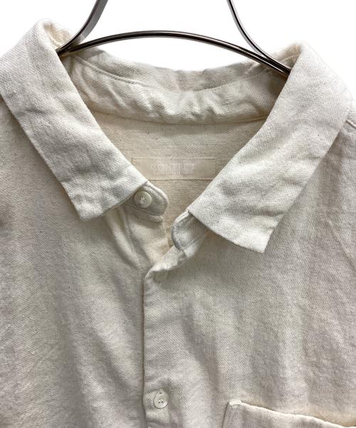 confect（コンフェクト）CONFECT (コンフェクト) コットンリネンツイルレギュラーカラーシャツ アイボリー サイズ:4の古着・服飾アイテム