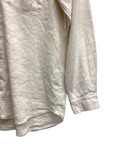 confect（コンフェクト）CONFECT (コンフェクト) コットンリネンツイルレギュラーカラーシャツ アイボリー サイズ:4の古着・服飾アイテム