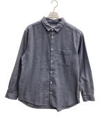 confectコンフェクト）の古着「コットンリネンツイル レギュラーカラーシャツ」｜グレー