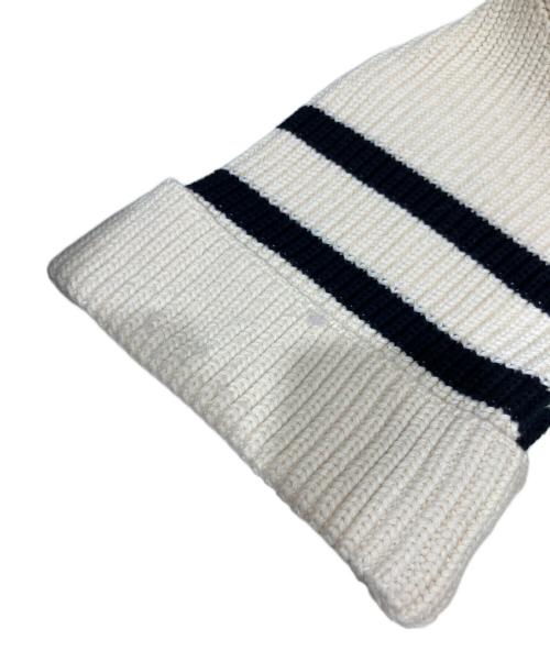 CLANE（クラネ）CLANE (クラネ) OVER HALF SLEEVE KNIT TOPS ボーダー サイズ:1の古着・服飾アイテム