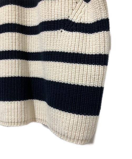 CLANE（クラネ）CLANE (クラネ) OVER HALF SLEEVE KNIT TOPS ボーダー サイズ:1の古着・服飾アイテム