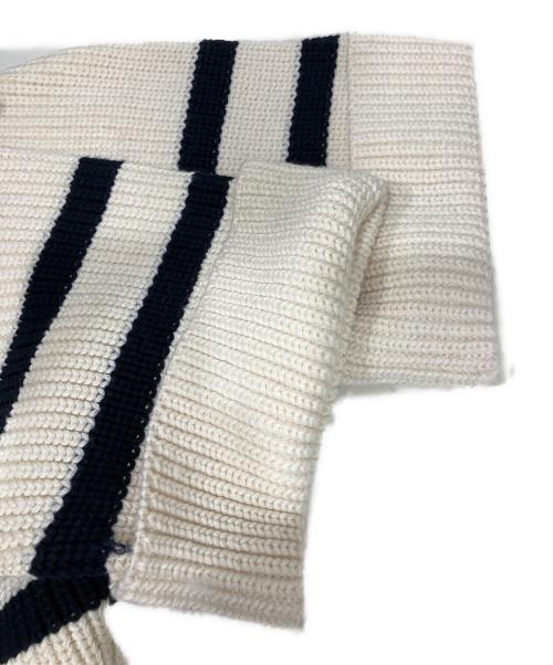 CLANE（クラネ）CLANE (クラネ) OVER HALF SLEEVE KNIT TOPS ボーダー サイズ:1の古着・服飾アイテム