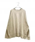 Gemini×Whim Gazetteジェミニ×ウィムガゼット）の古着「Oversized Back Print Sweatshirt/オーバーバックプリントスウェット/WGG1052106A0002」｜ベージュ