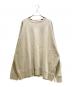 Gemini（ジェミニ）の古着「Oversized Back Print Sweatshirt/オーバーバックプリントスウェット/WGG1052106A0002」｜ベージュ
